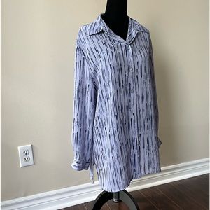 Oversized Purple Button Up